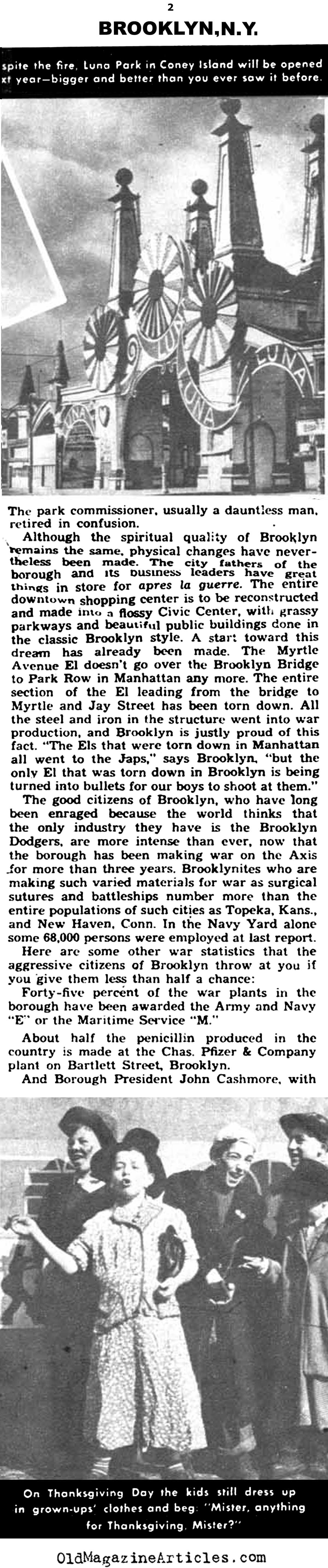 Brooklyn During Wartime (Yank Magazine, 1945)